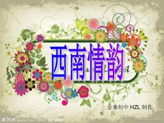 西南情韵课件