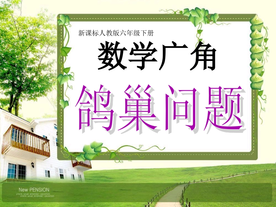 人教版六年级数学下册《鸽巢问题》_第2页