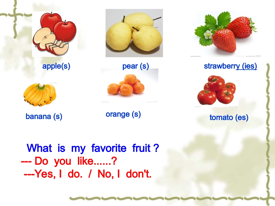 七年级英语unit6课件_第3页