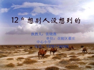 张晓燕《想别人没想到的》课件