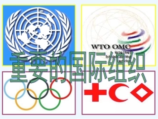 七年级地理上册 第五章第三节重要的国际组织课件 湘教版
