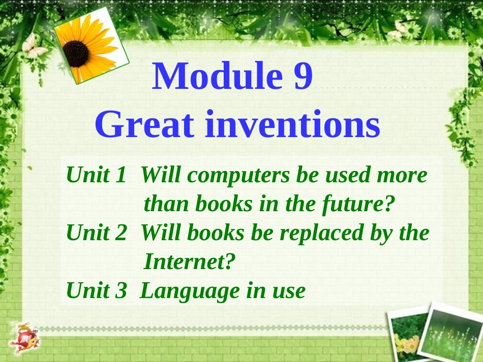 外研版九年级上册Module9Unit1_第2页