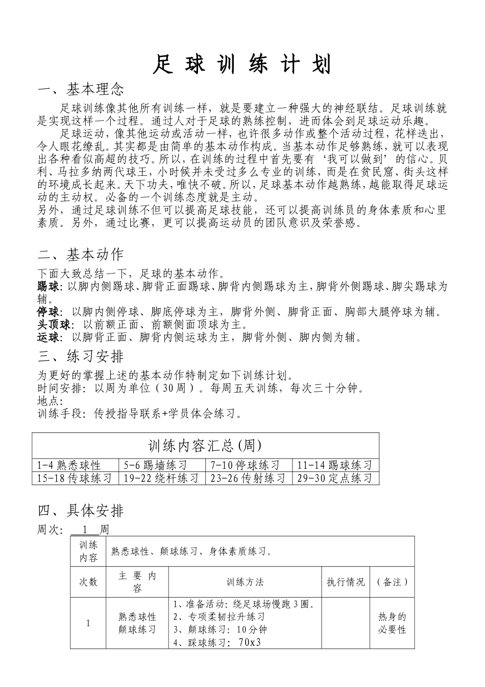 足球训练计划(周)_第1页