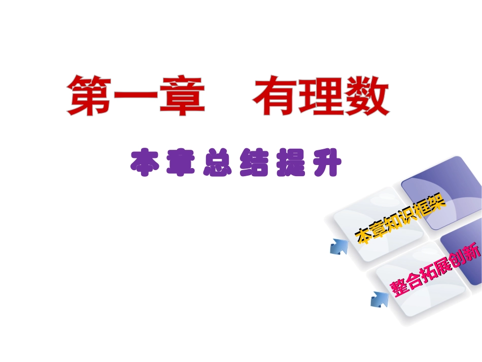 七年级数学上册第一章有理数复习课件（37张PPT）_第1页