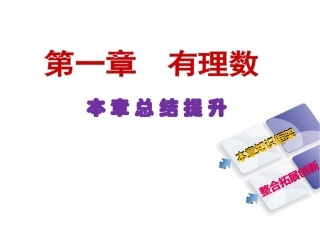 七年级数学上册第一章有理数复习课件（37张PPT）