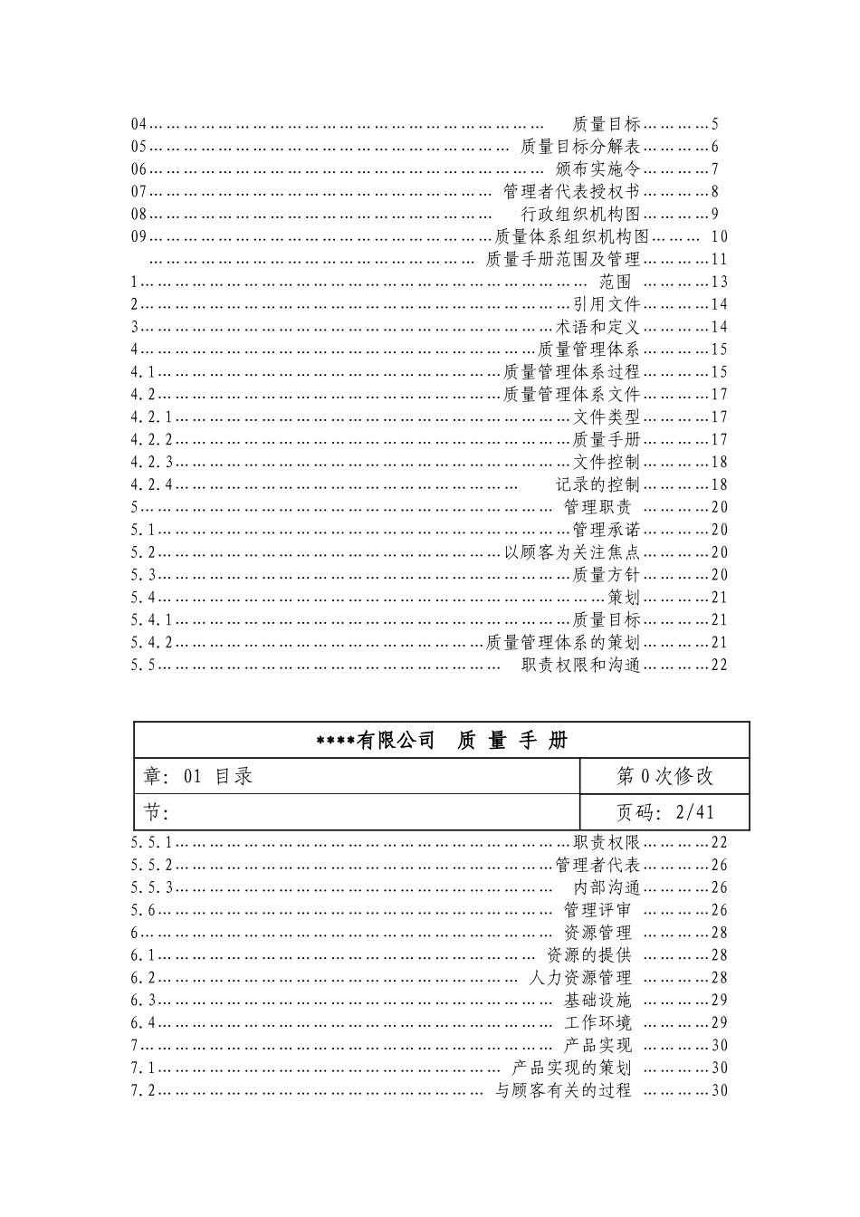质量体系认证文件(范文)_第3页