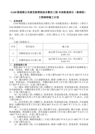 工程倒排计划
