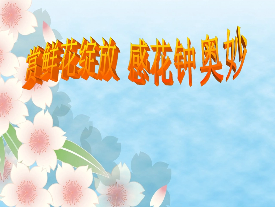 三年级13《花钟》课件_第1页