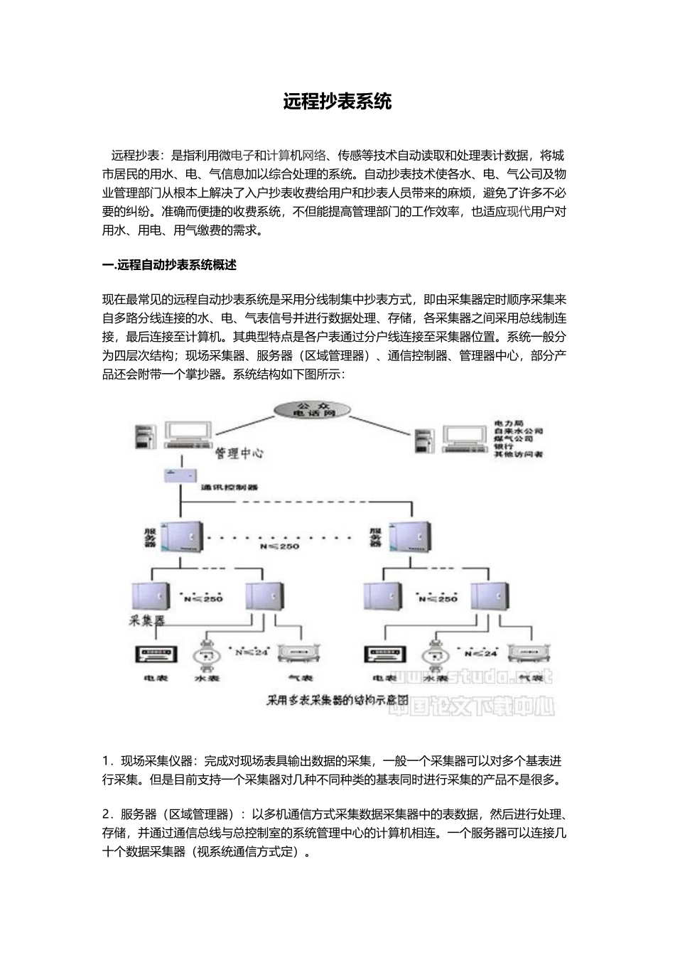 远程抄表系统介绍_第1页
