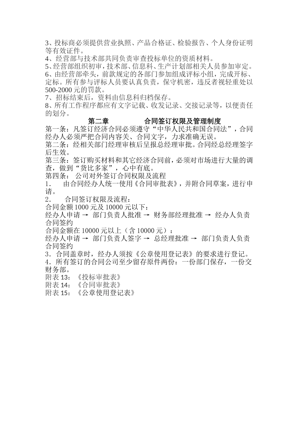 招投标及合同管理制度_第2页