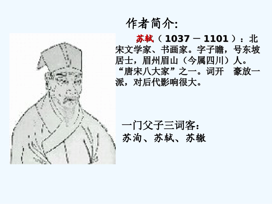 七年级语文下册 第六单元第24课《水调歌头 明月几时有》课件 苏教版_第3页