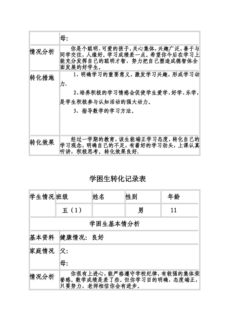 学困生转化记录表_第3页