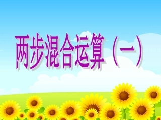 两步混合运算（一）