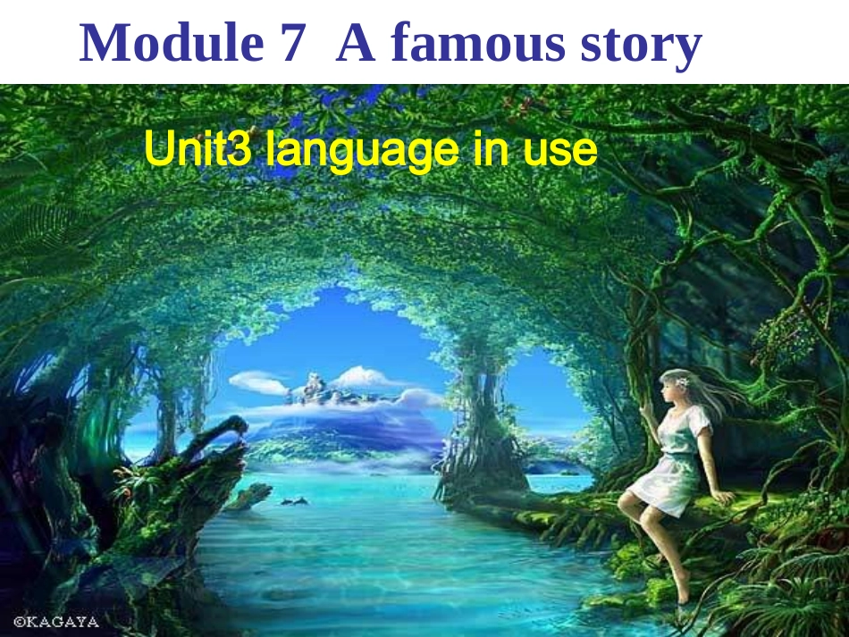 外研版八年级英语上册课件Module7unit3Languageinuse（共27张PPT）_第1页