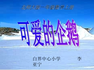 可爱的企鹅课件