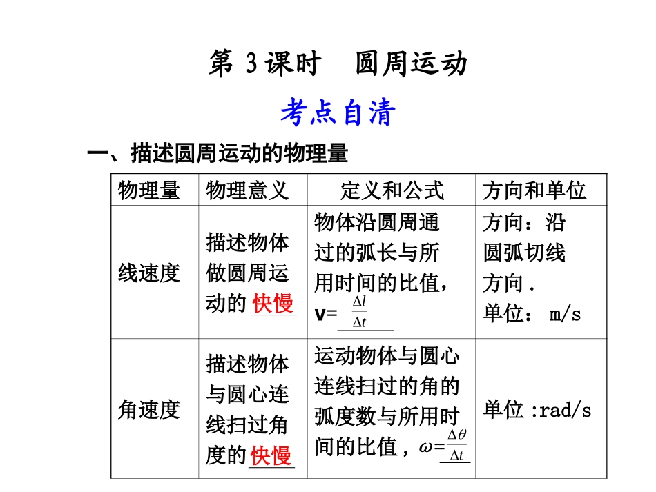 圆周运动高三复习_第1页