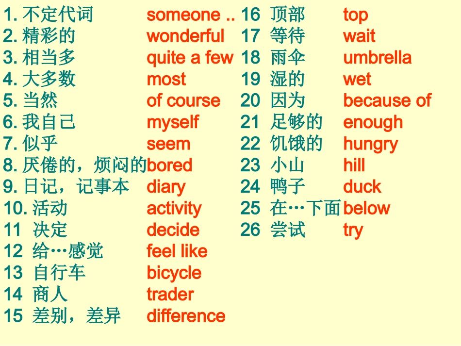 新目标八上unit1复习课件_第2页