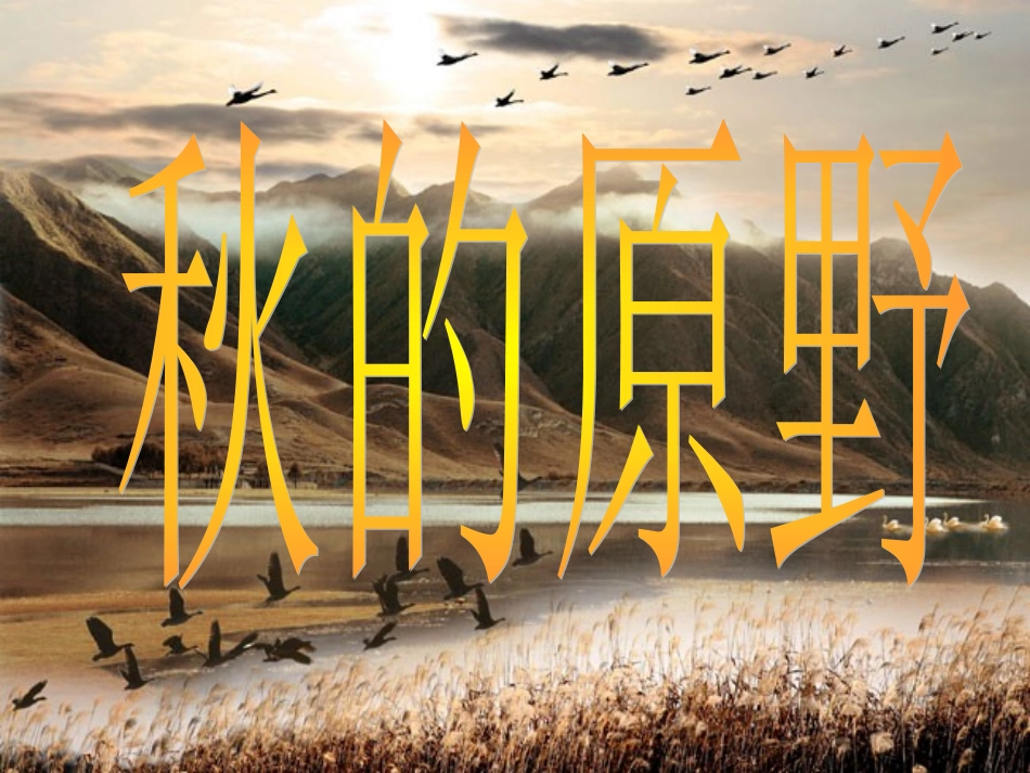 秋的原野定稿_第1页