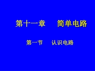 物理认识电路