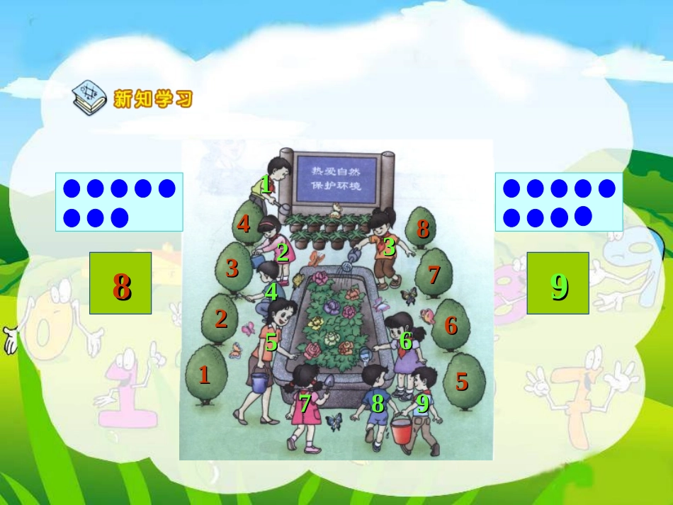 一年级数学上册8和9的认识课件 (2)_第3页