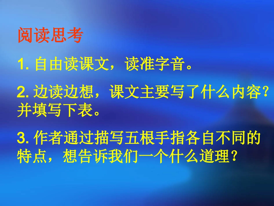 六年级语文下册第一组5　手指课件_第3页