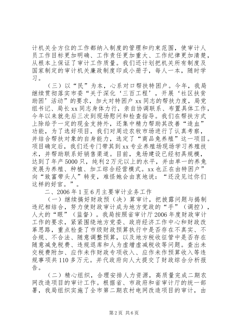 上半年审计工作总结_第2页