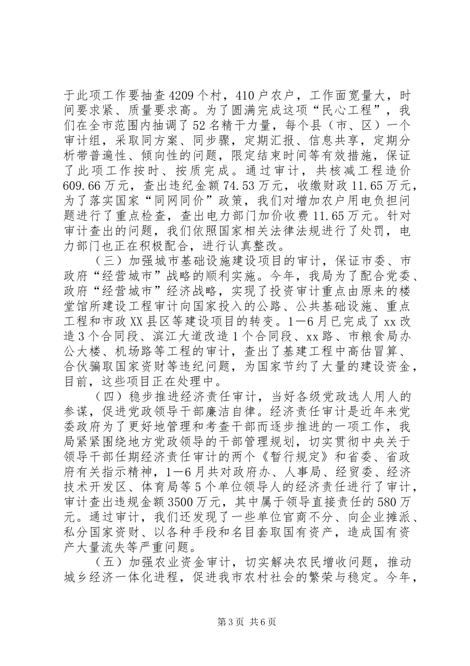 上半年审计工作总结_第3页