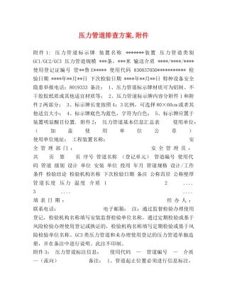 压力管道排查方案,附件 