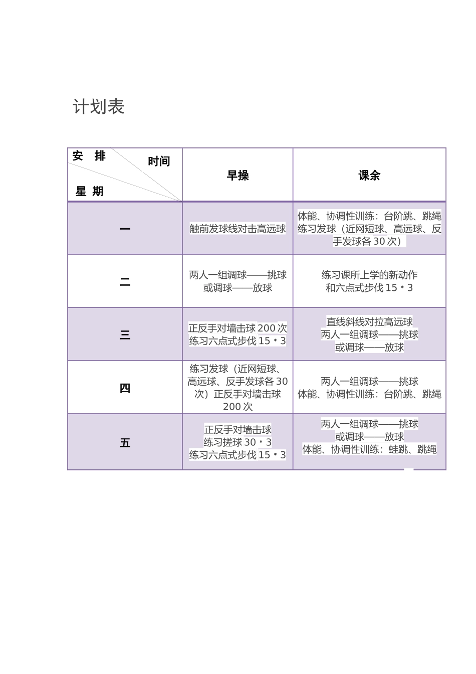 羽毛球训练计划_第3页