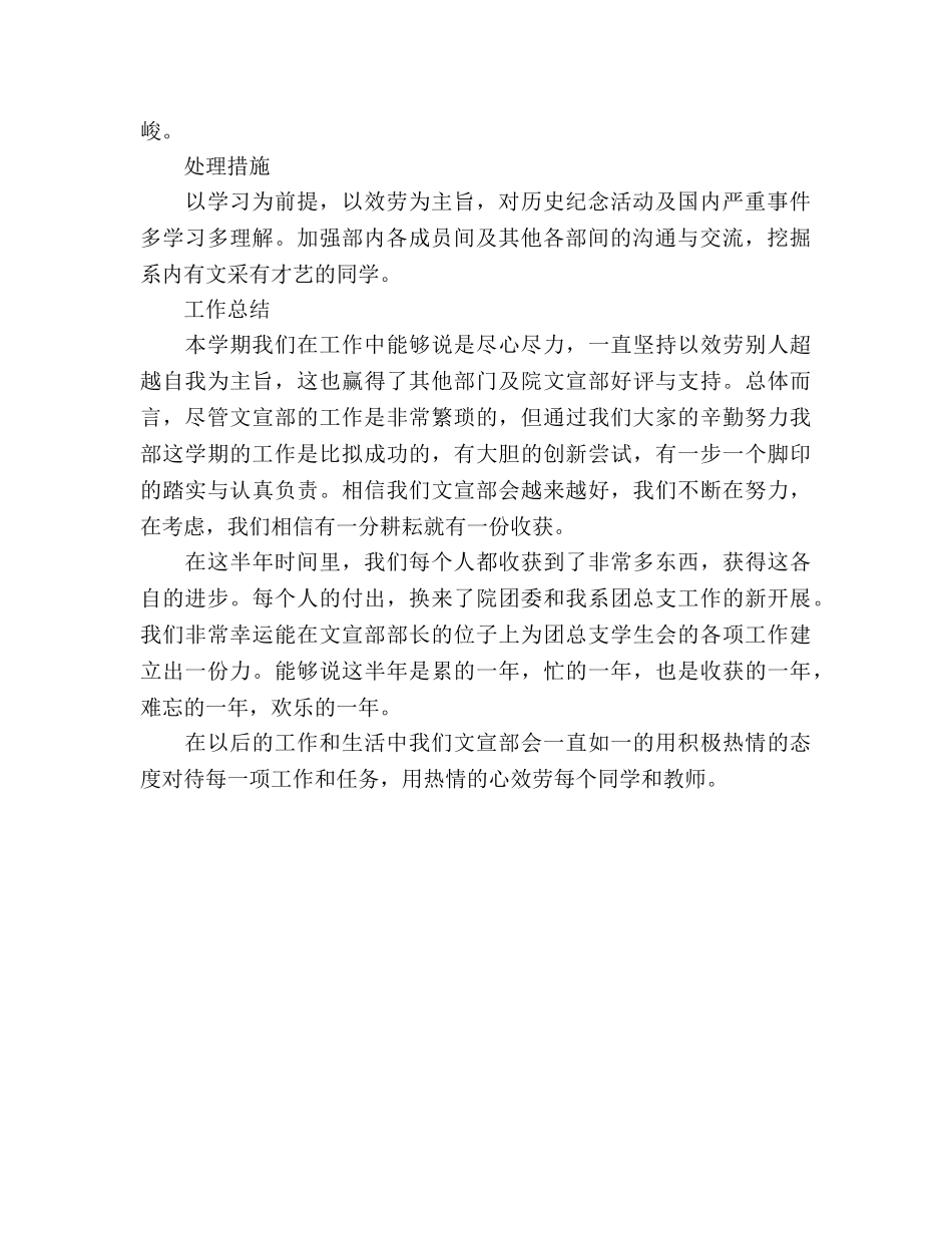 文宣部工作参考总结（通用） _第2页
