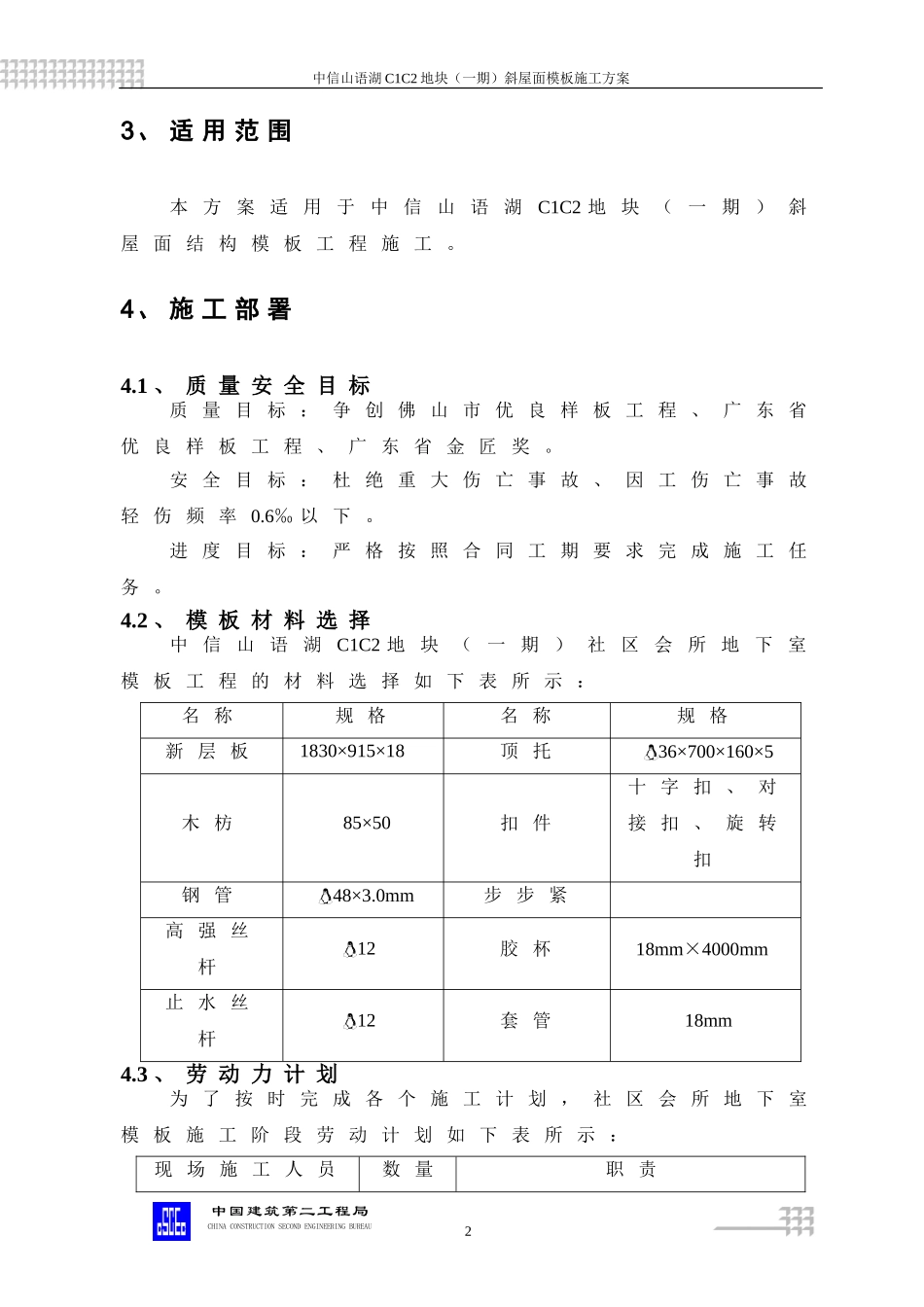 斜屋面模板施工方案_第3页