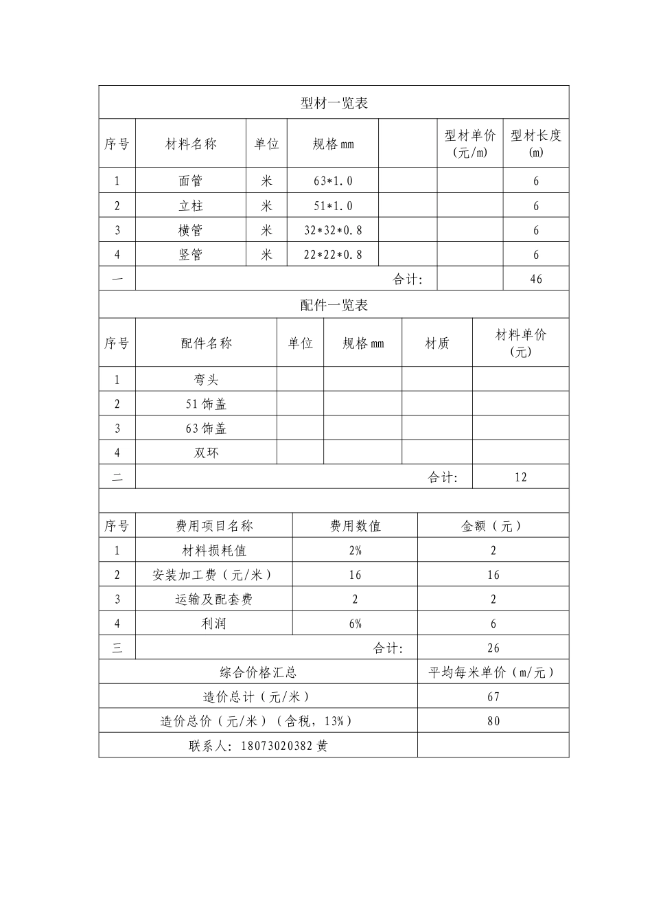 锌钢阳台护栏报价一览表_第3页