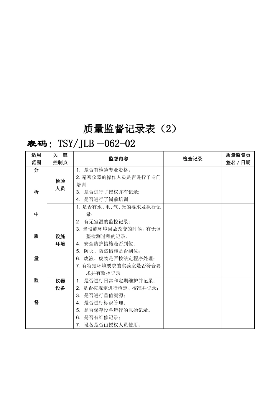 质量监督记录表_第2页