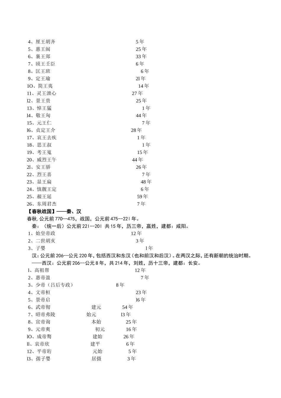 中国历史朝代顺序表以及各朝皇帝的顺序_第2页