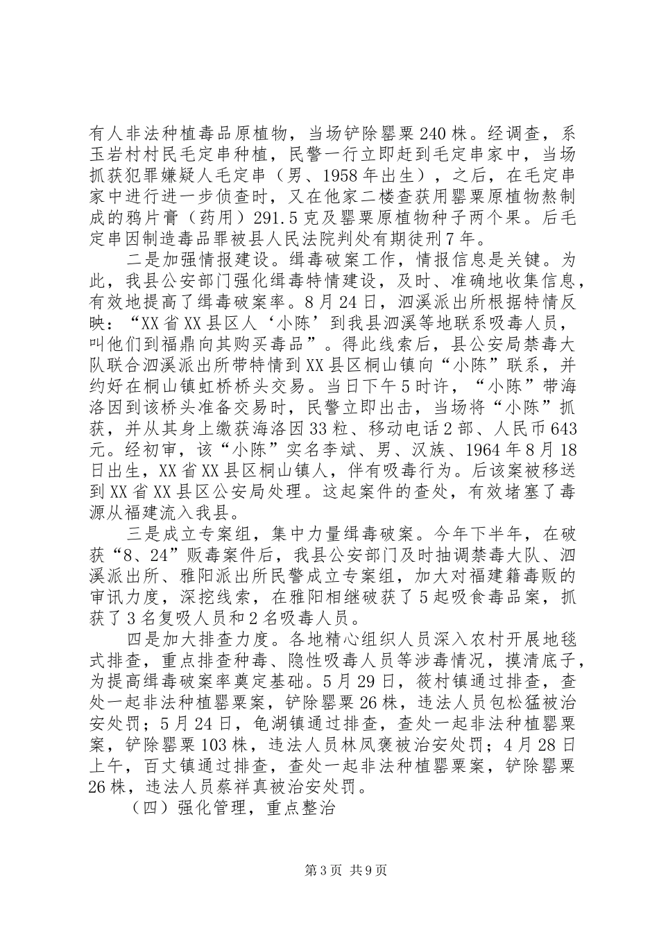 全县禁毒工作总结_第3页