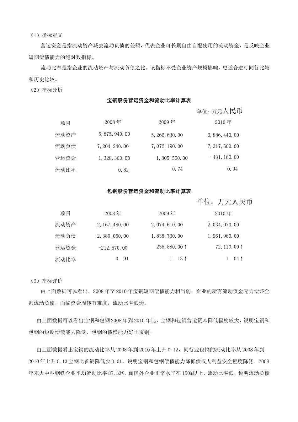 宝钢案例偿债能力分析_第2页