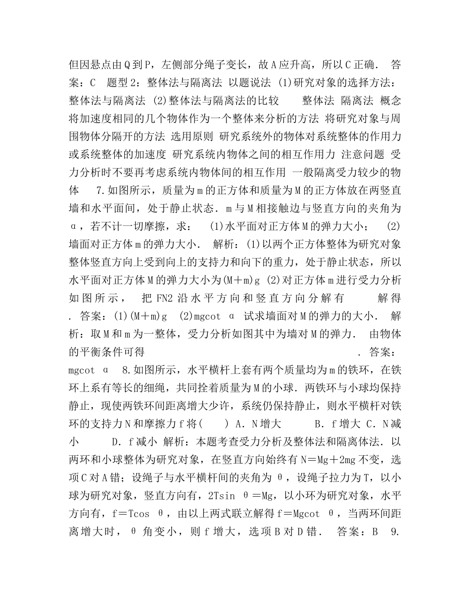 专题4受力平衡 _第3页