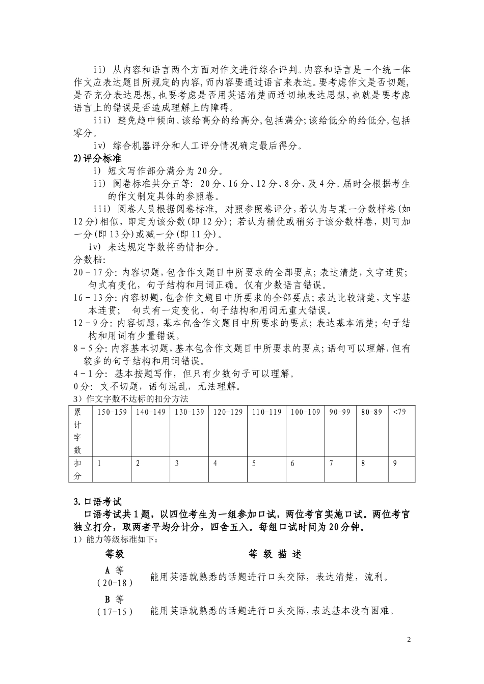 浙江大学英语水平考试大纲3_第2页
