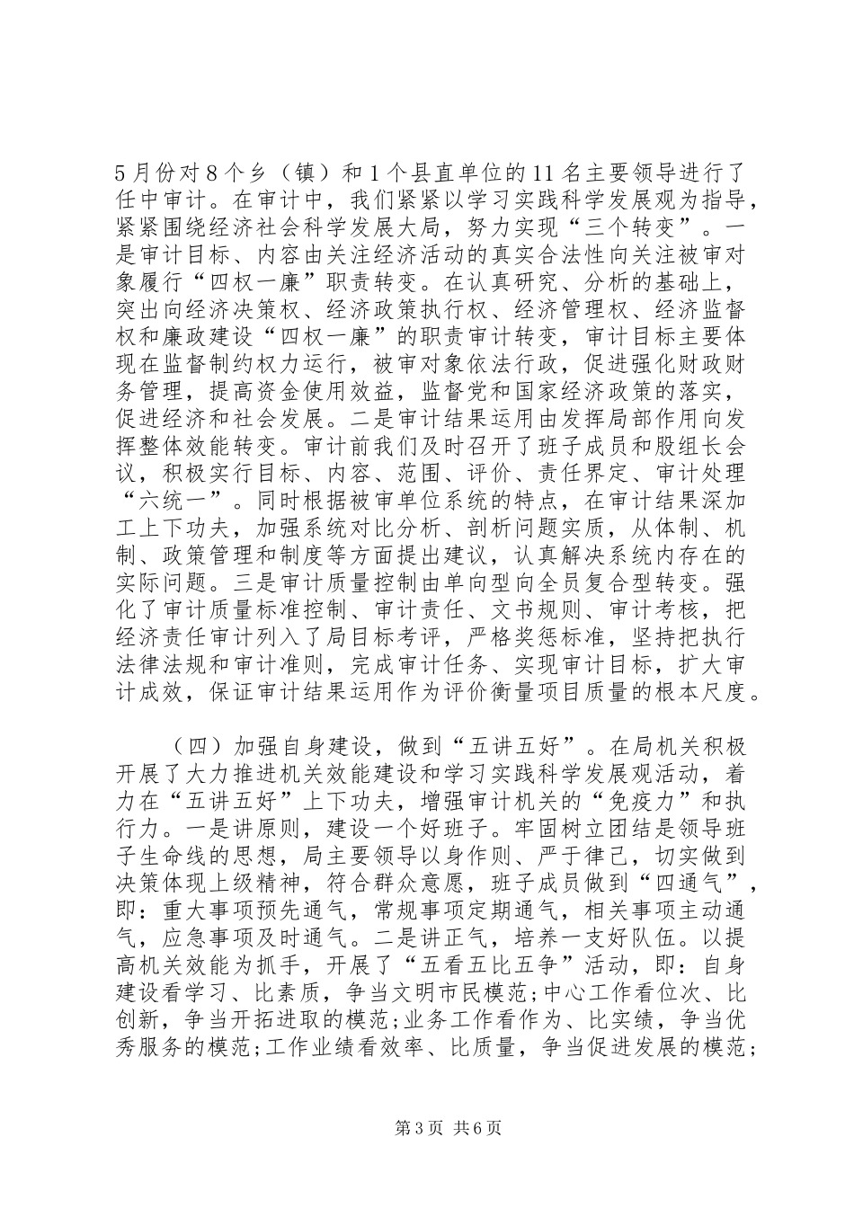上半年审计局的工作总结_第3页