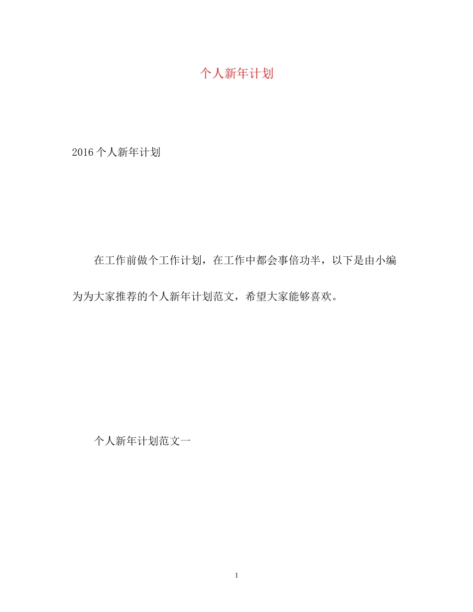 个人新年计划22_第1页