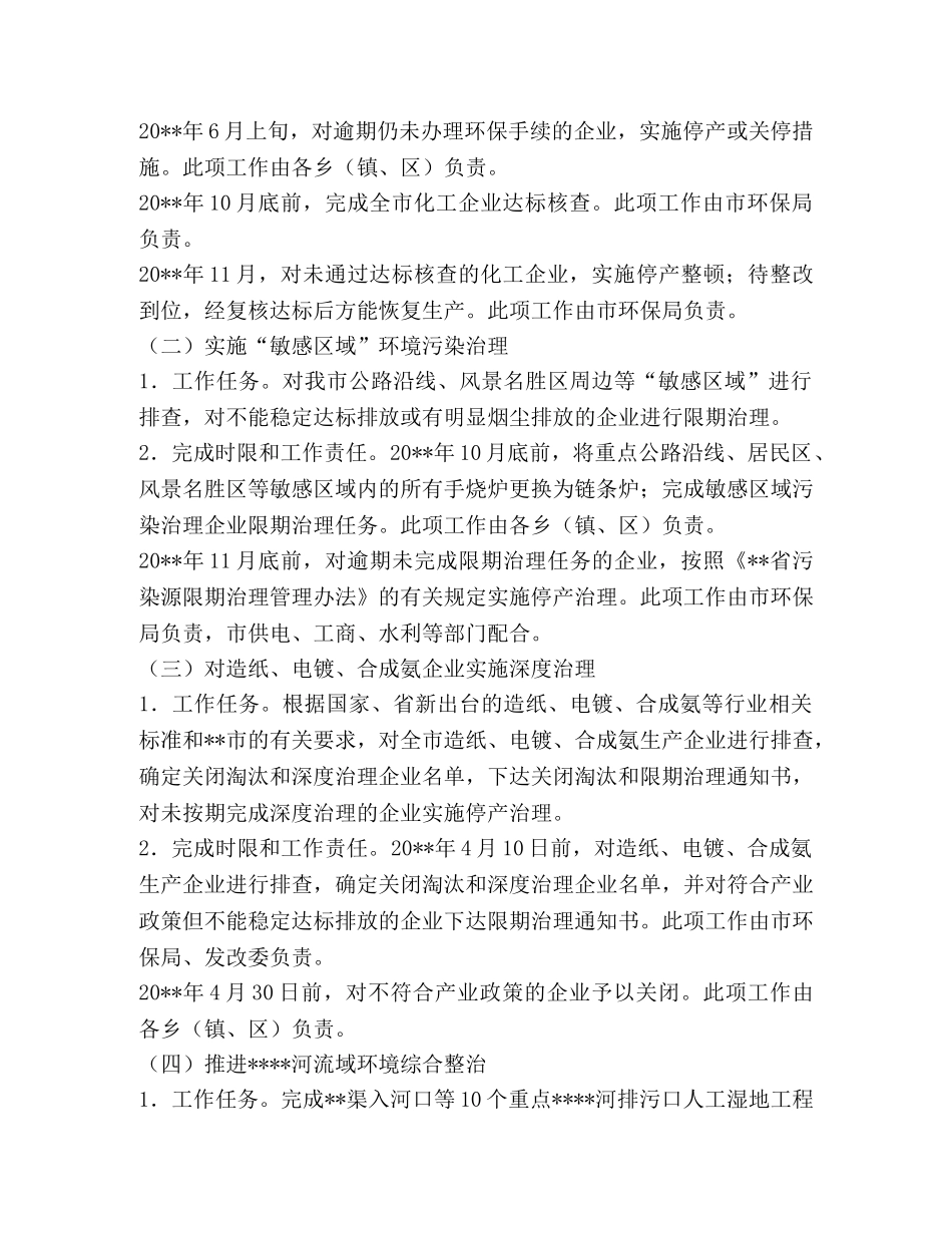 全市环境质量综治指导方案 _第2页