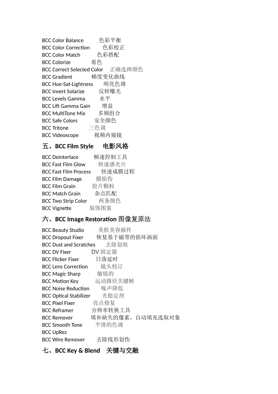 BCC插件中英文对照表_第2页