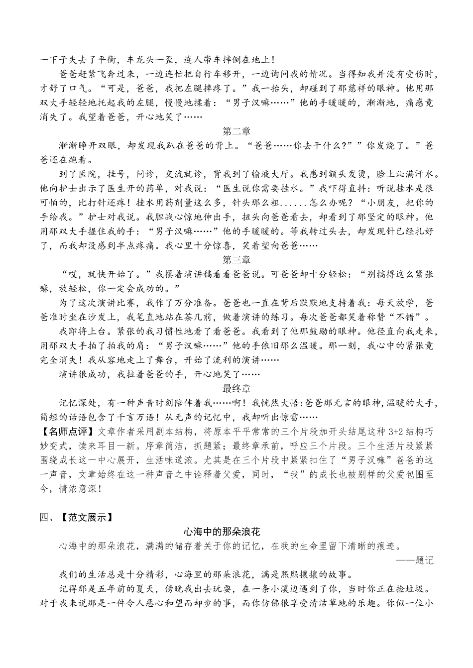 2018年中考语文作文范文20篇_第3页