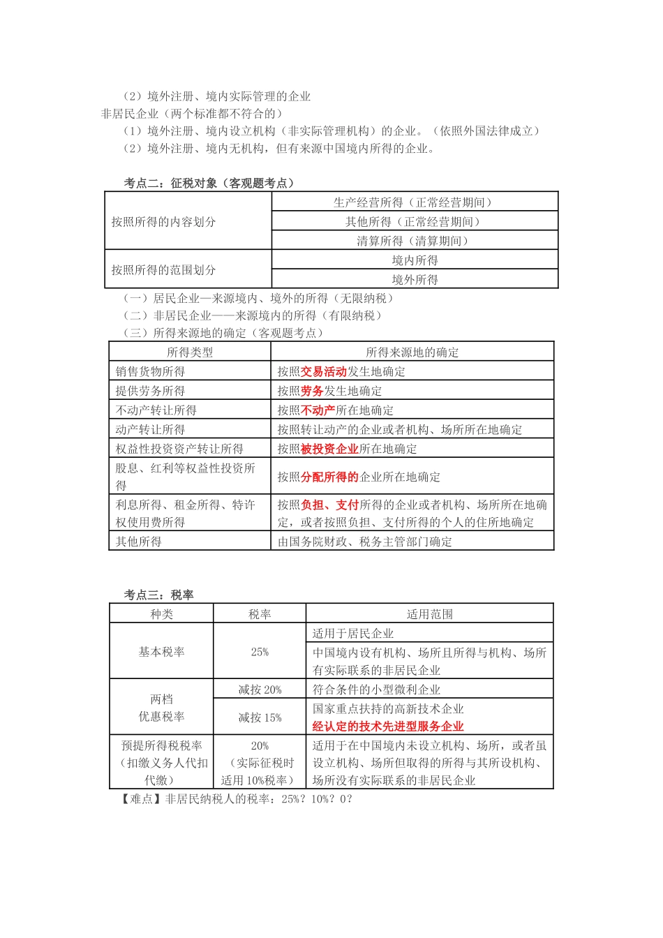 【2018年中级经济法】第七章-企业所得税(背诵版)_第2页