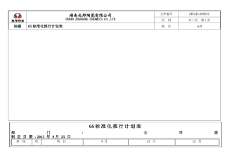 7S推行计划表-甘特图