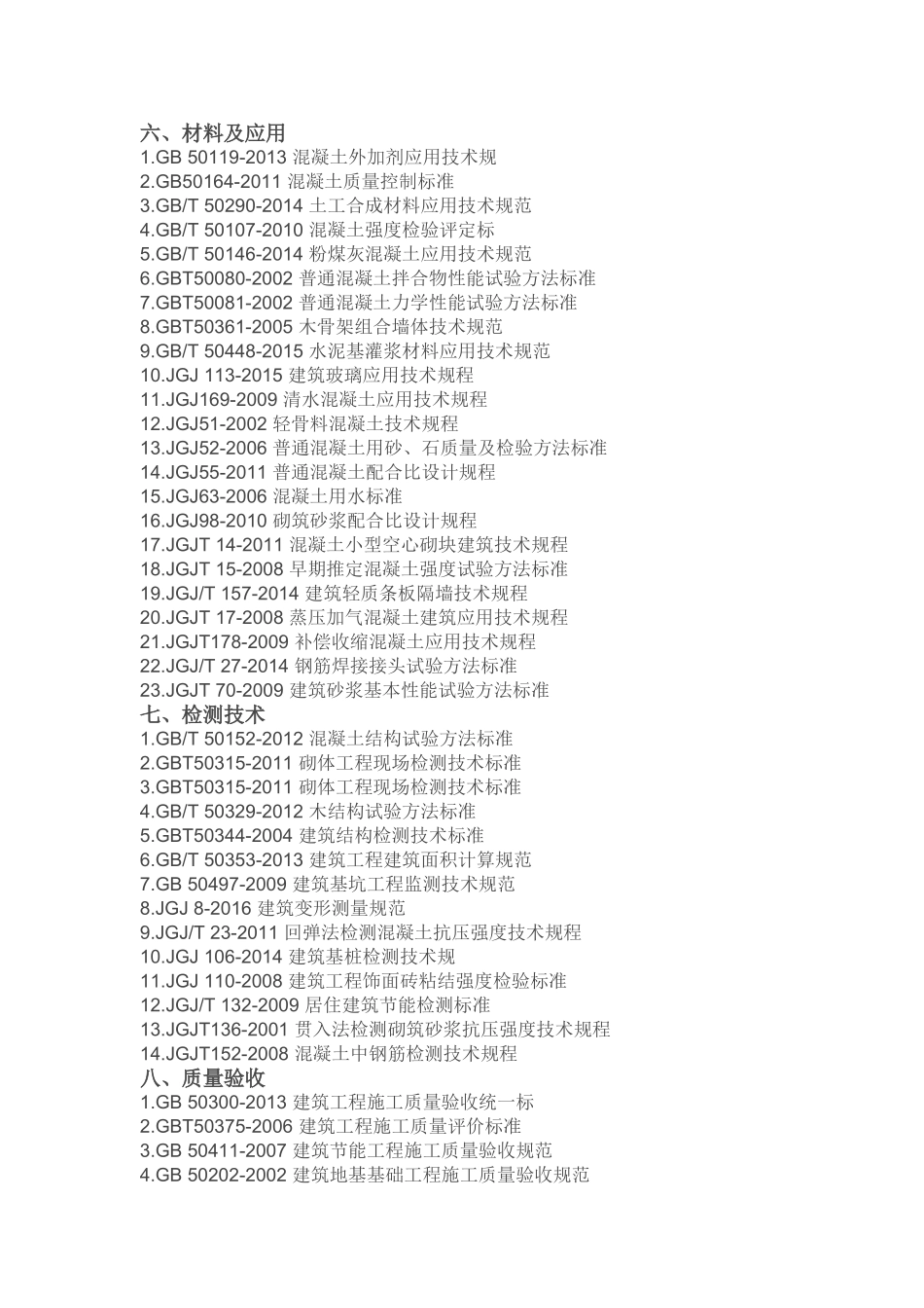 2018年度建筑施工类规范清单_第3页