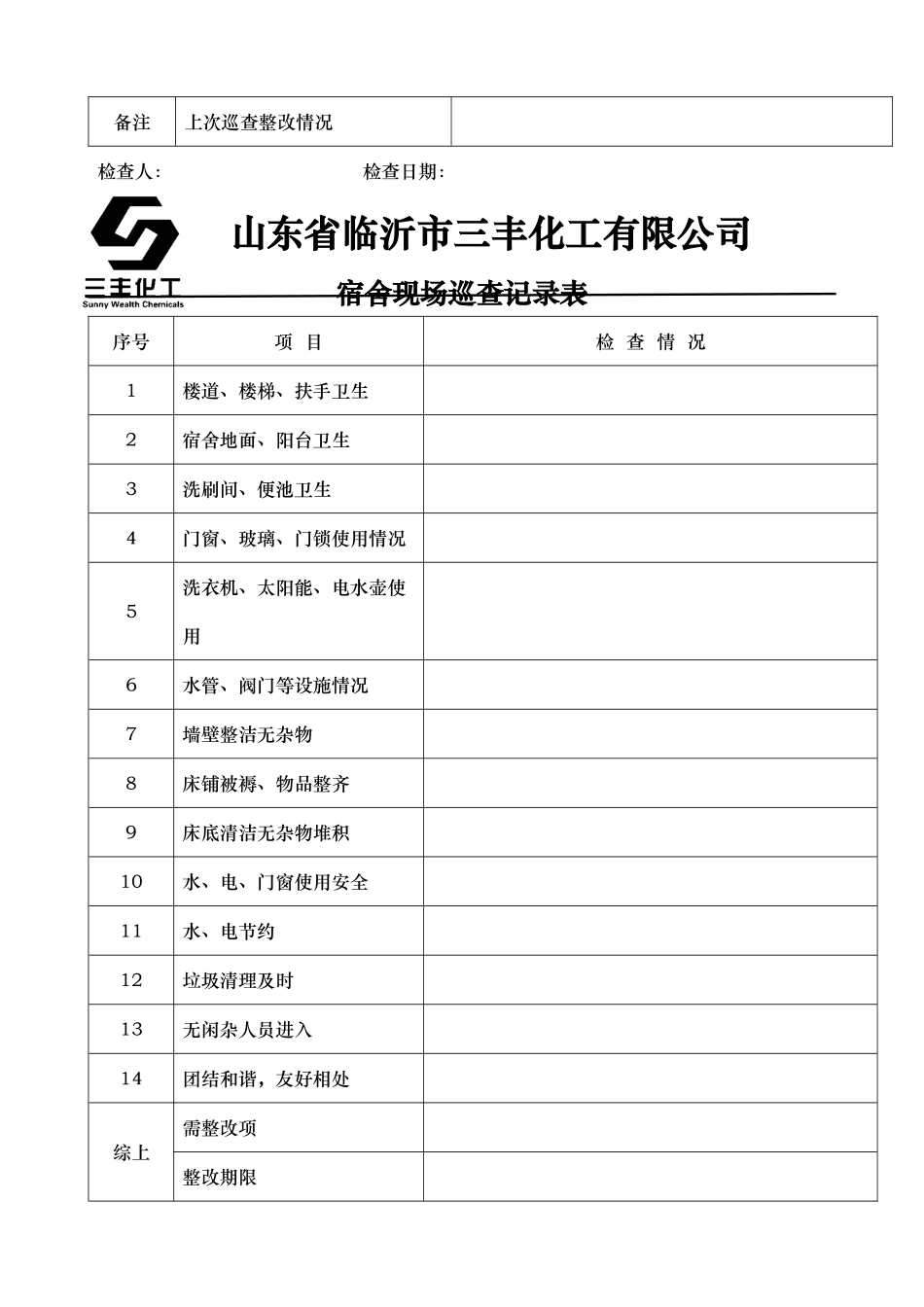 办公室日常巡查记录表_第3页