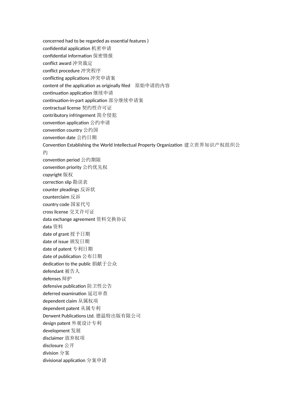 2016年国家专利局笔试面试考试英文必备单词_第3页