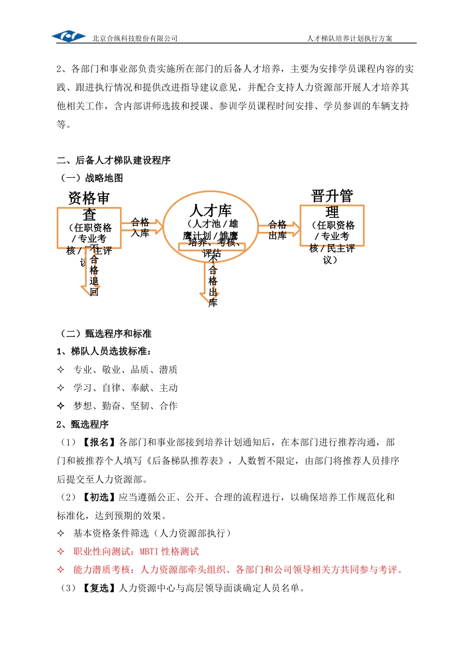 2014人才梯队培养计划执行方案_第2页