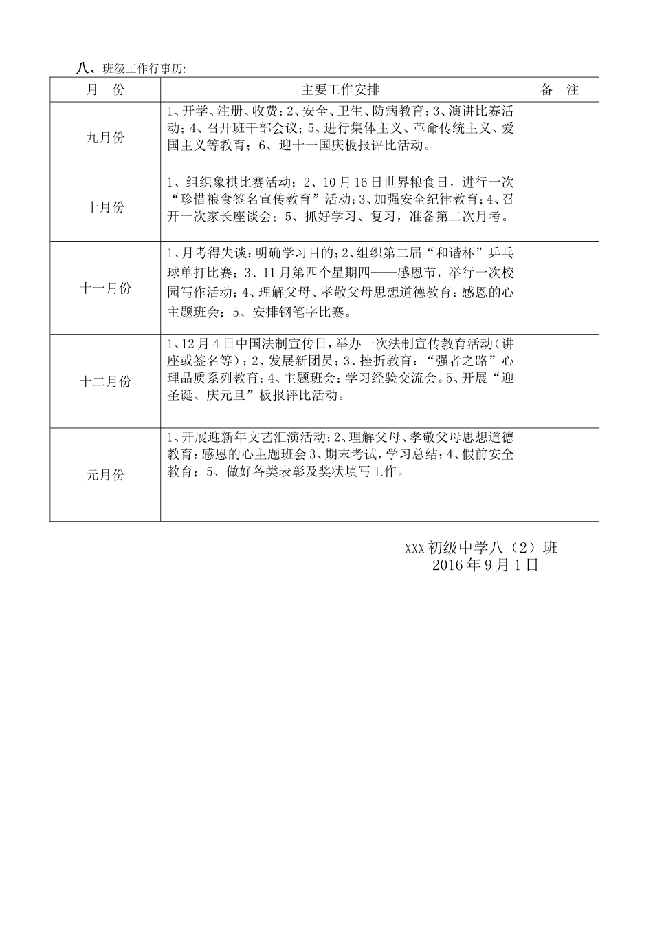 2017年秋八年级班主任工作计划_第3页